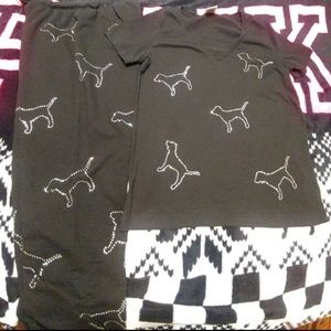 VS VICTORIA'S SECRET PINK OUTFIT SWEATSUIT JOGGERS